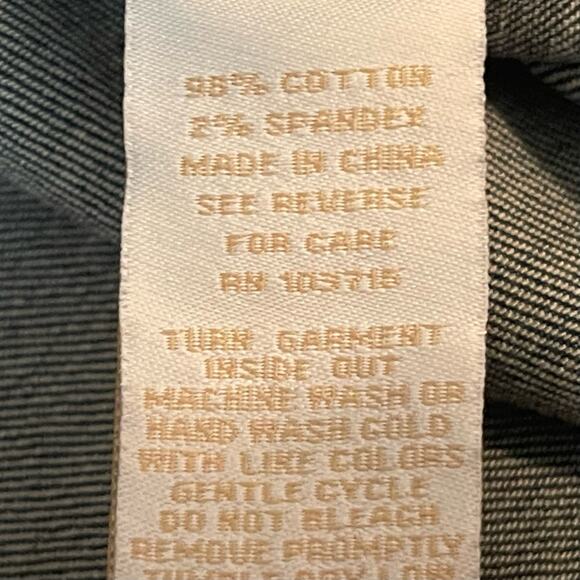 Hope & Harlow Blue Jean Denim Patchwork Boho Chic Western Dress NWOT Size 10 - Picture 9 of 13